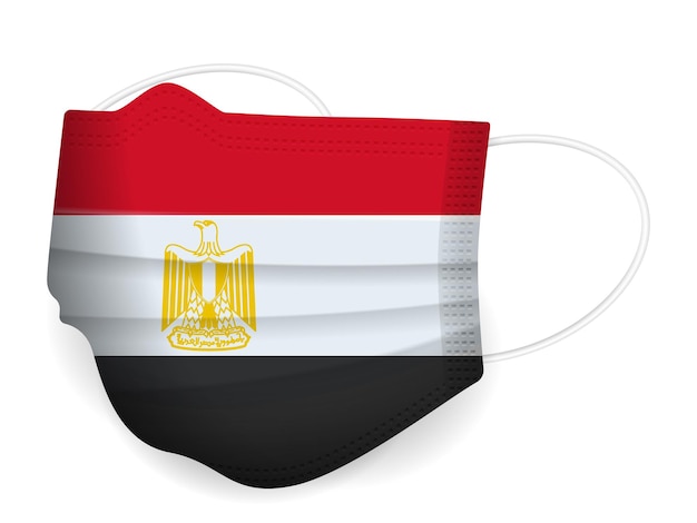 Máscara médica Bandera de Egipto