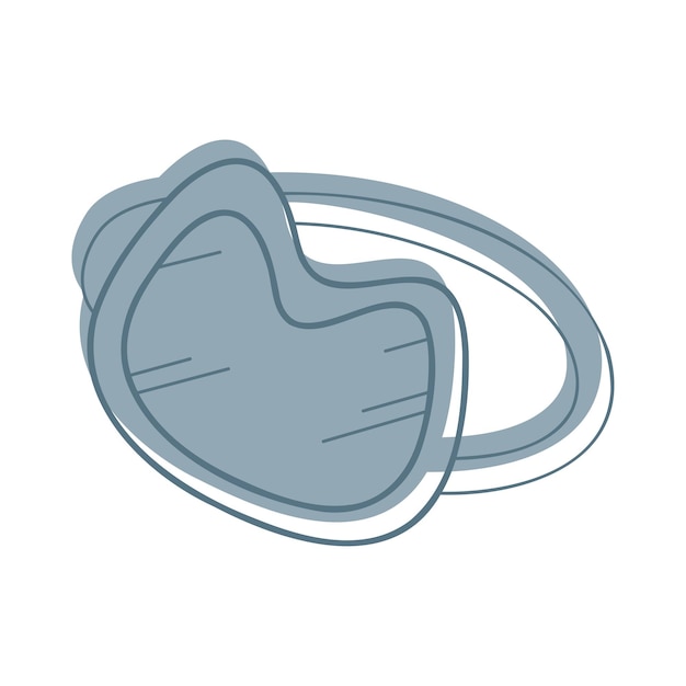 Una máscara de natación de color Clip art para sus proyectos