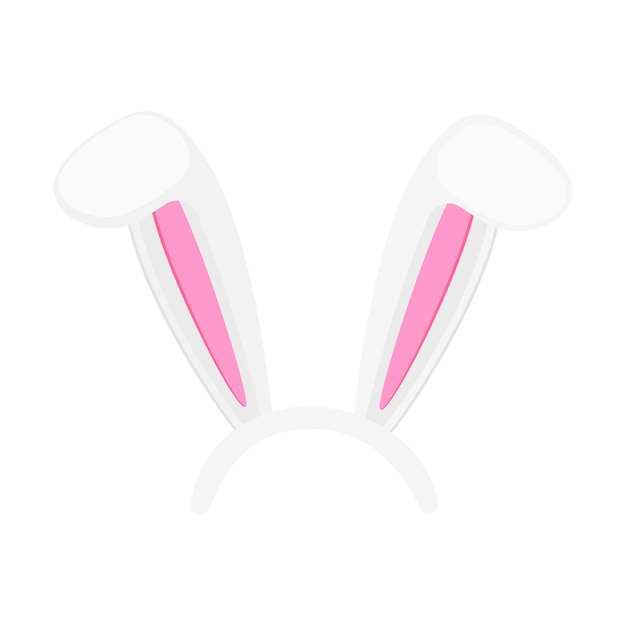 Máscara de orejas de conejo accesorios de orejas de conejo para fiesta de pascua o fotomatón elemento de disfraz de liebre para niños