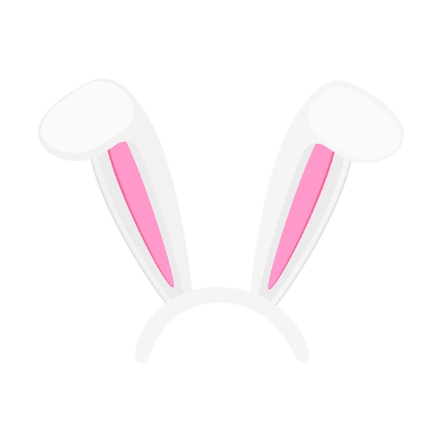 Máscara de orejas de conejo Accesorios de orejas de conejo para fiesta de Pascua o fotomatón Elemento de disfraz de liebre para niños