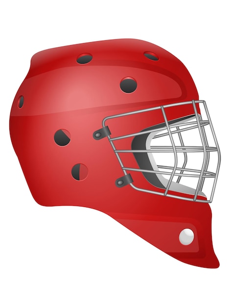 Vector máscara de portero de hockey