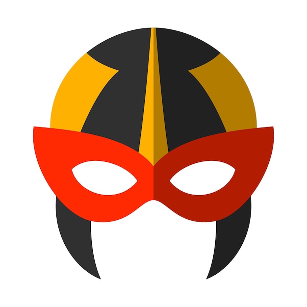 Máscara de superhéroe máscara de cara de superhéroe máscara y enmascaramiento personaje de dibujos animados máscara de cómic heroico o salvador