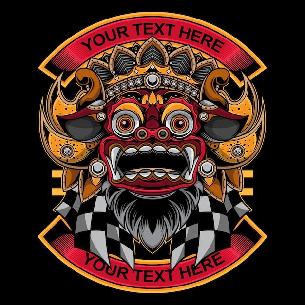Máscara tradicional balinesa de barong