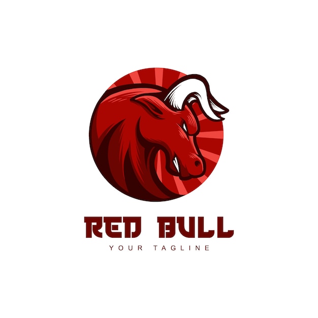 Mascot logo red bull head