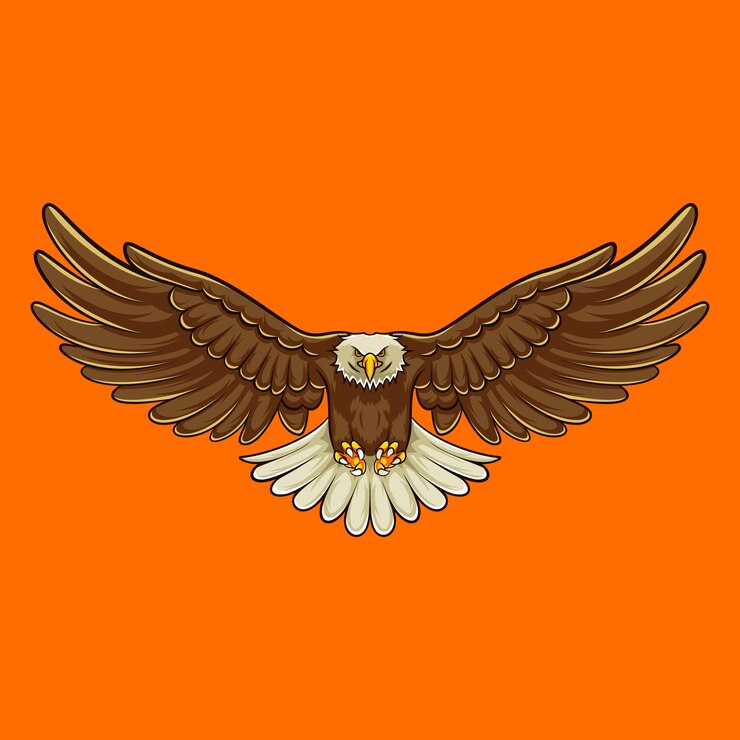 Vector mascota del águila