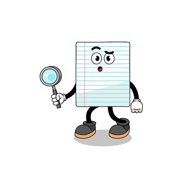 Mascota de búsqueda de papel