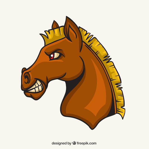 Vector mascota del caballo