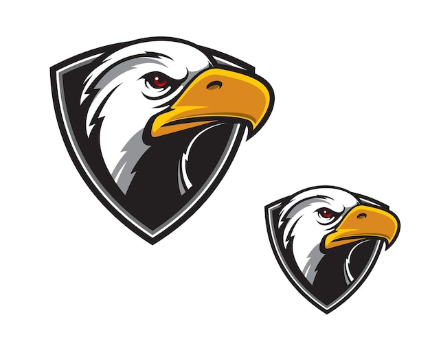 Mascota de la cabeza del halcón del halcón del águila para el equipo deportivo