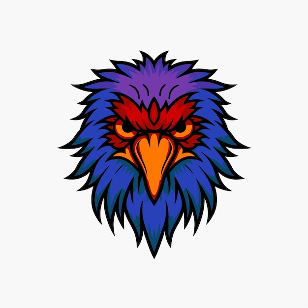 Mascota de cabeza de pájaro