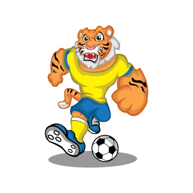 Vector mascota del deporte del tigre