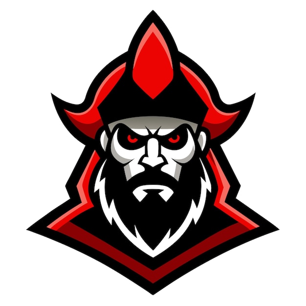 La mascota de los deportes piratas de batalla