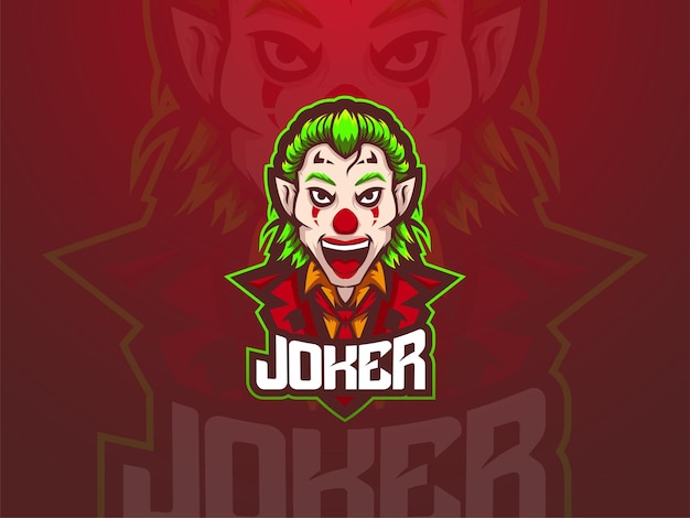 Mascota especial del logotipo de joker esport