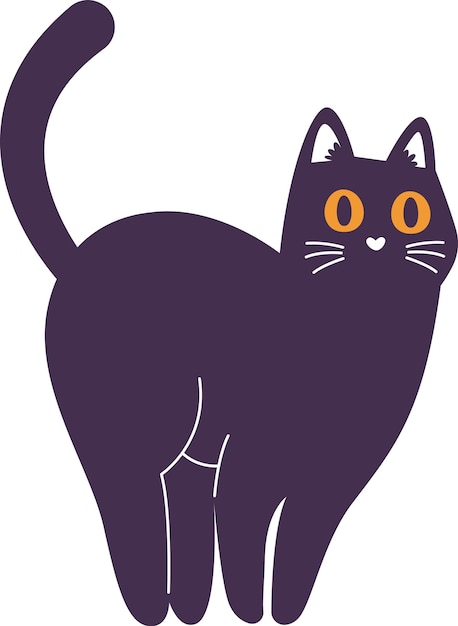 mascota gato de pie
