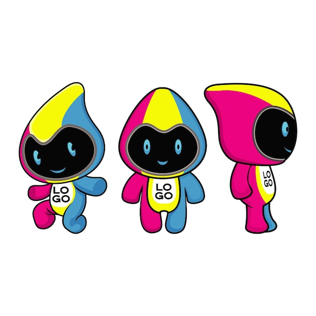 La mascota de la impresora CMYK