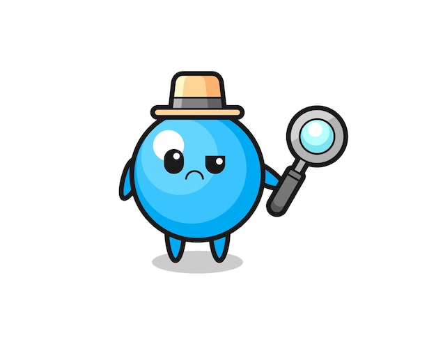 La mascota del lindo chicle como detective.