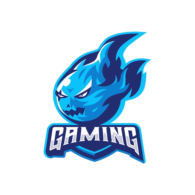 La mascota de las llamas azules