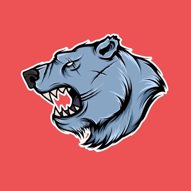 Mascota del logo del oso polar