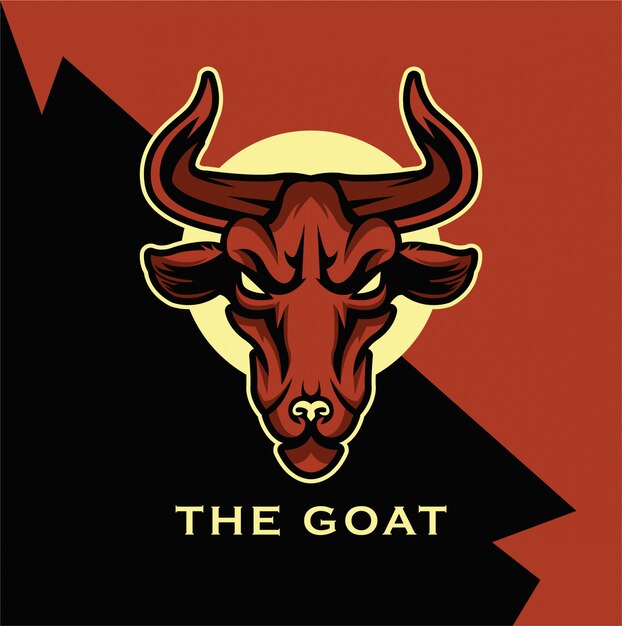 Mascota del logotipo de la cabra