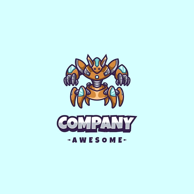 Mascota del logotipo del robot