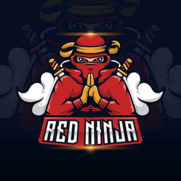 Mascota ninja para logo gaming esport