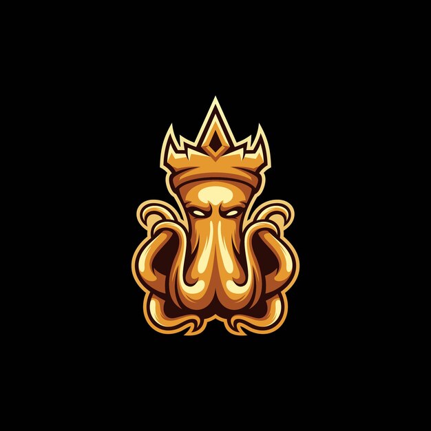 Mascota de octopus king esport