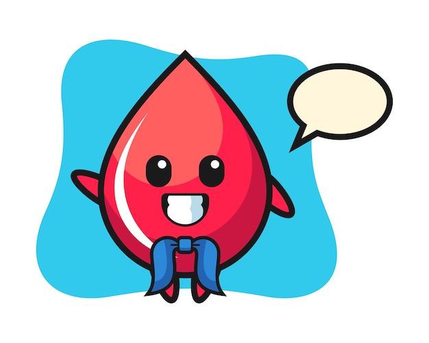 Mascota de personaje de gota de sangre como un marinero, estilo lindo, pegatina, elemento de logotipo