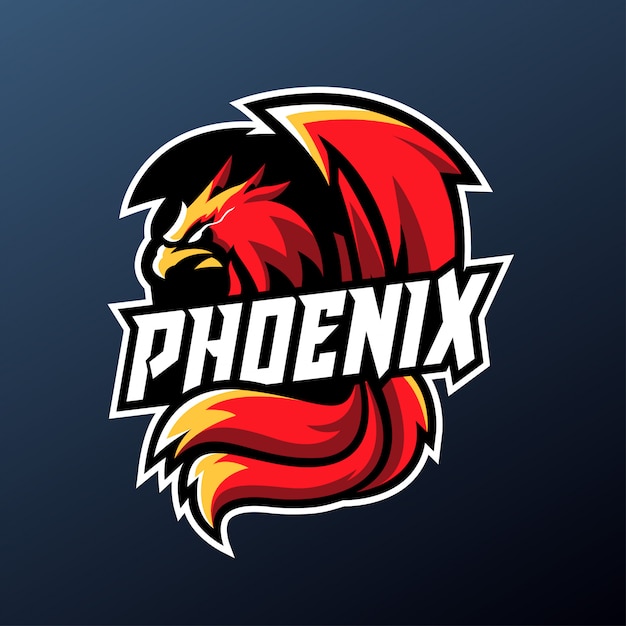 mascota de Phoenix para el logotipo de deportes y deportes