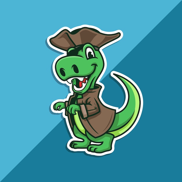 Mascota pirata T-Rex