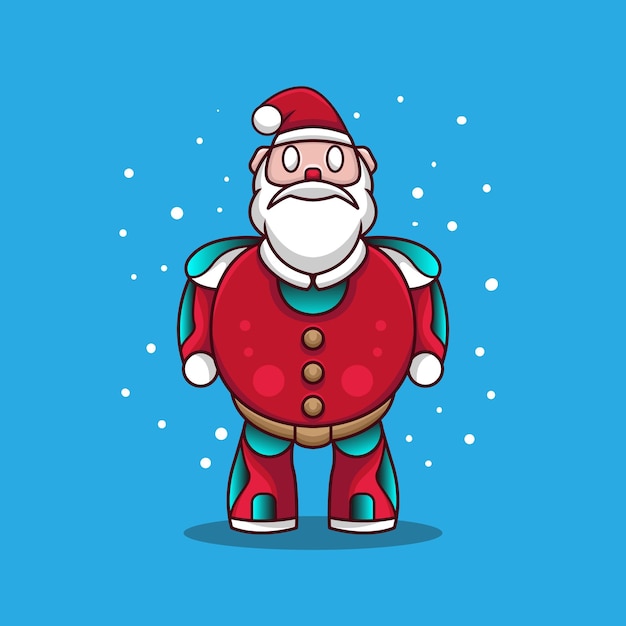 Mascota del robot robot de Papá Noel
