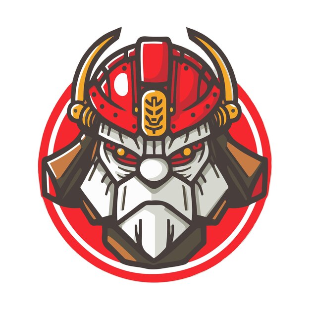 Mascota robot samurái