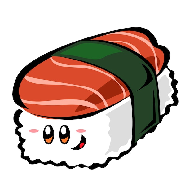 Vector mascota del sushi