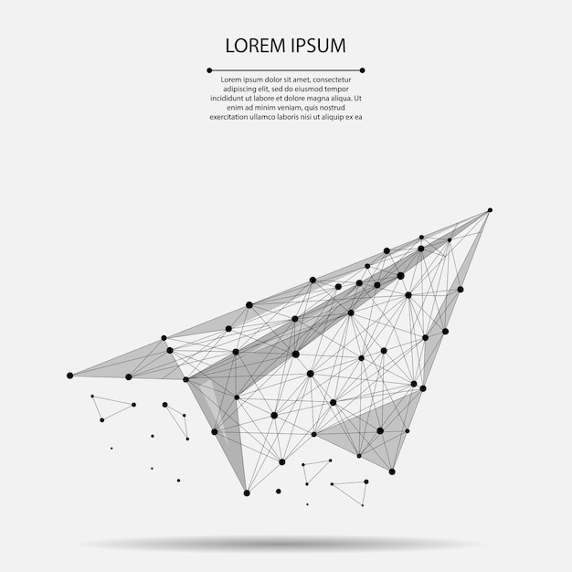 Mash line y point origami plane
