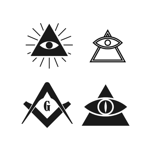 Masones vector icono ilustración símbolo diseño
