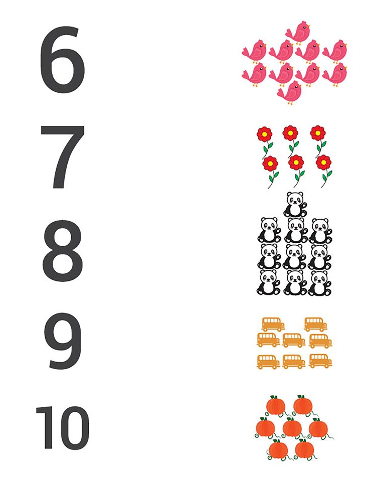 Vector match numbers tracing worksheet tarjeta de matemáticas educativa para niños aprender números de conteo