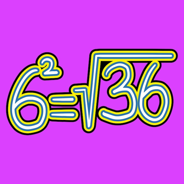 Matemáticas Raíz cuadrada del número seis
