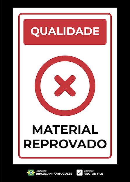 Material de calidad rechazado por la placa