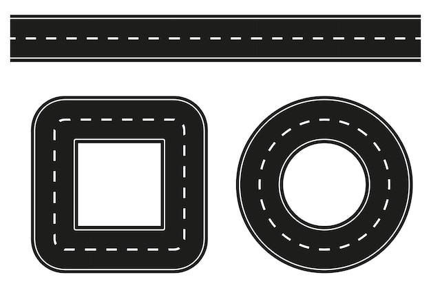 El material establecido por el tráfico vial Ilustración vectorial EPS 10 Imagen de stock