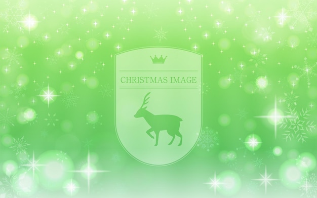 Material de fondo de imagen de Navidad brillante con marco