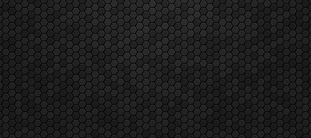 Vector material de hexágono negro fondo moderno