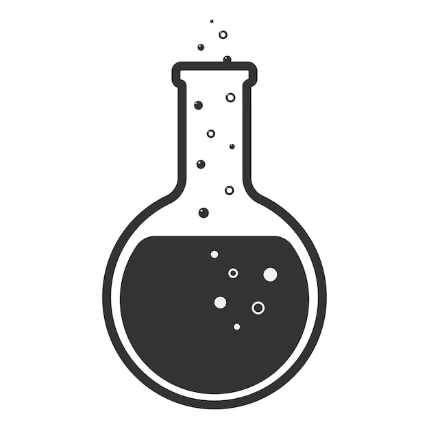 Matraz de laboratorio icono ilustración vectorial