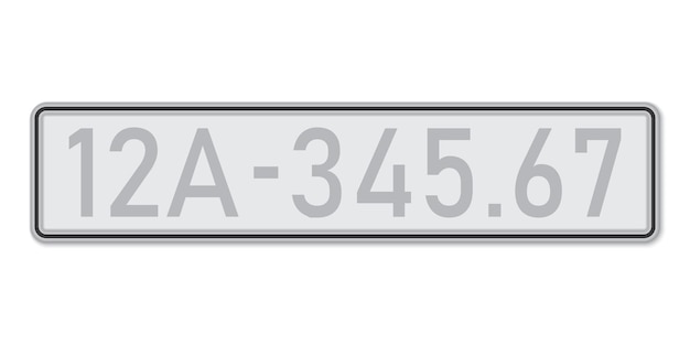 Matrícula de automóvil Licencia de registro de vehículos de Vietnam Tamaños estándar europeos