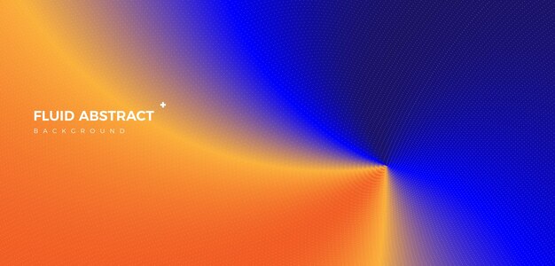 Vector matriz de puntos de moda de moda deslumbrante color azul naranja fluido degradado resumen de antecedentes