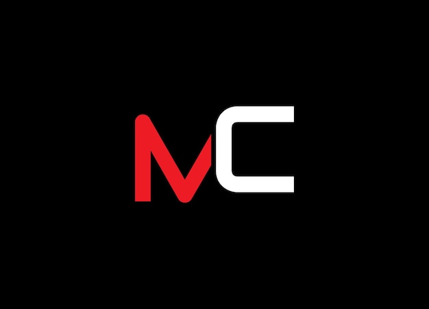 MC Creative Letter Diseño de logotipo de negocio Alfabeto Ícono Vector Monograma Vector de plantilla de diseño de logotipo MC