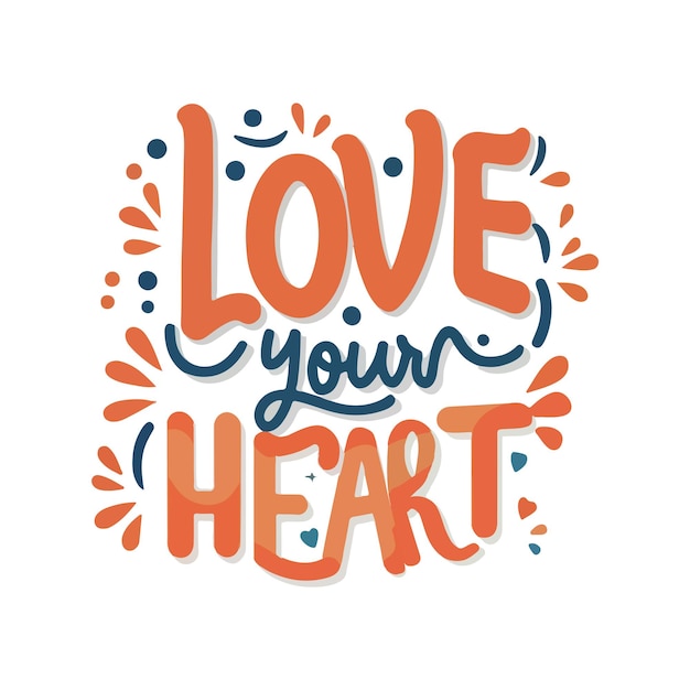 Vector me encanta el diseño de tipografía de tu corazón