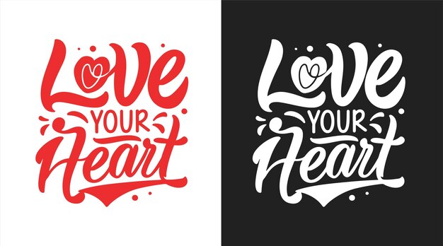 Vector me encanta el diseño de tipografía de tu corazón