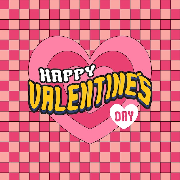 Me encanta el texto dibujado a mano del día de San Valentín