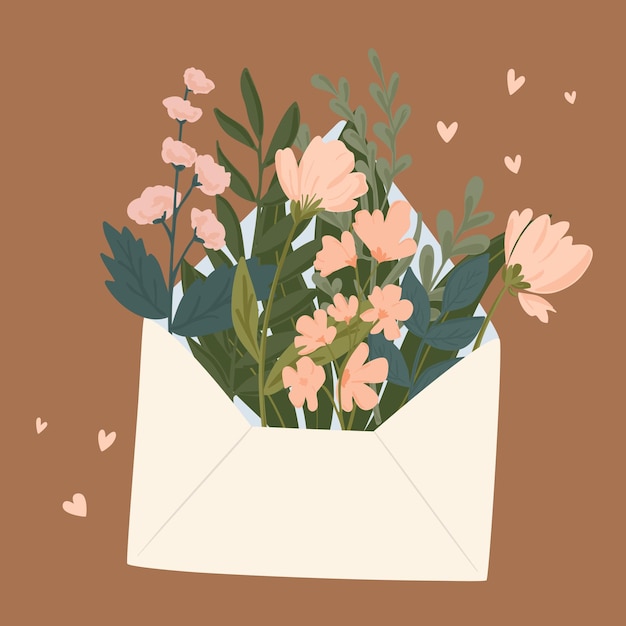 Vector me encantan las flores