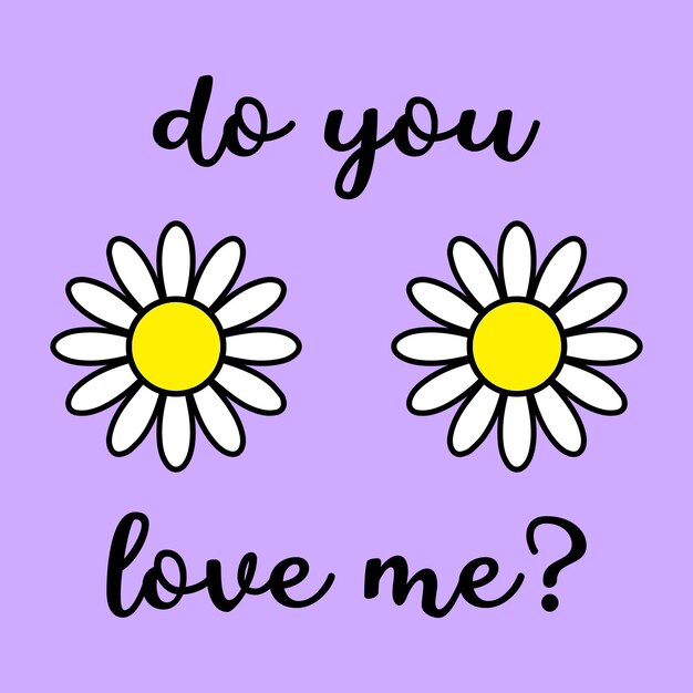 ¿Me quieres? Las flores de margarita