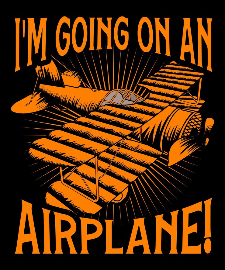 Me voy en un avión T-shirt diseño vectorial diseño T-shirt diseño aviones diseño vectorial