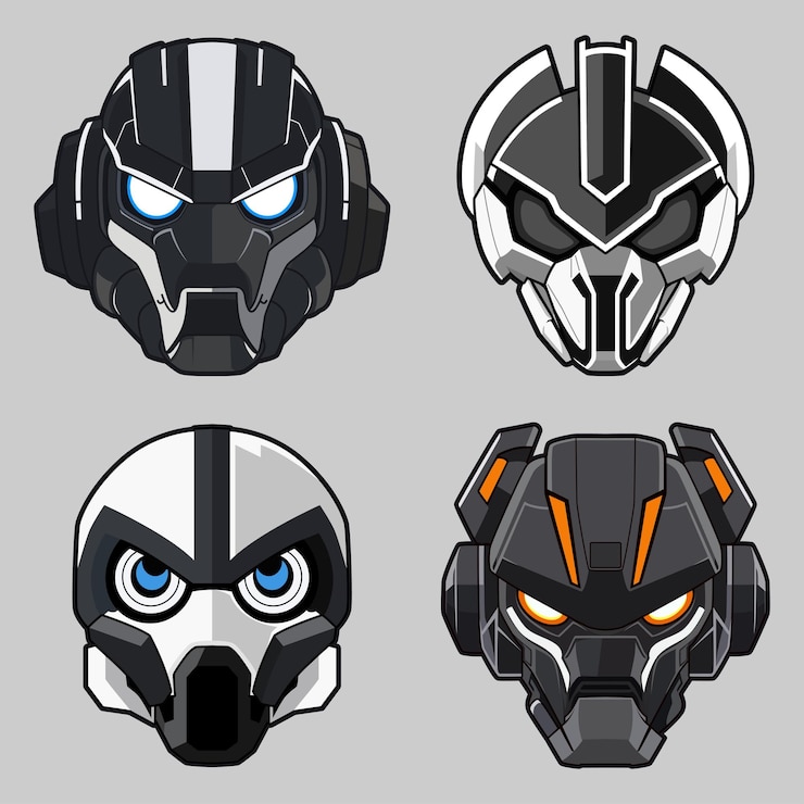 Vector mecha robot elemento 02 vector